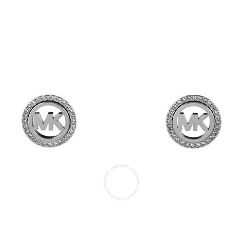 Michael Kors Monogram Pave Logo Silver